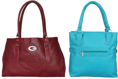 

Vera Stayle Shoulder Bag(Maroon, Blue), Blue;maroon