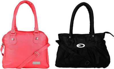 

Vera Stayle Shoulder Bag(Pink, Black), Black;pink