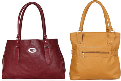 

Vera Stayle Shoulder Bag(Maroon, Yellow)