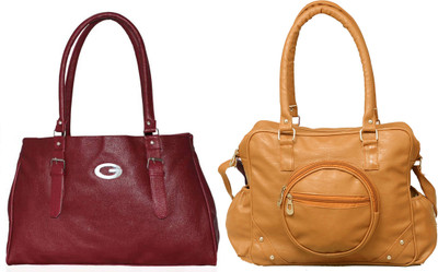 

Vera Stayle Shoulder Bag(Maroon, Yellow)