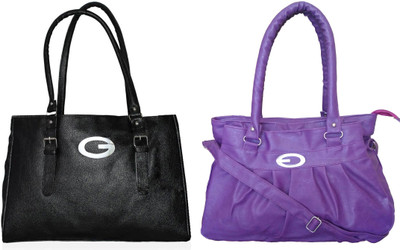 

Vera Stayle Shoulder Bag(Black, Purple)