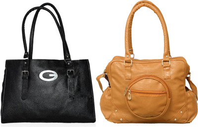 

Vera Stayle Shoulder Bag(Black, Yellow)