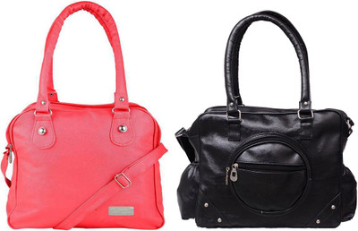 

Vera Stayle Shoulder Bag(Pink, Black), Black;pink