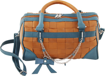 

Tee Ess Hand-held Bag(Tan, Green), Green;tan