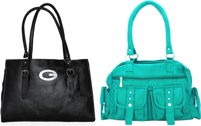 

Vera Stayle Shoulder Bag(Black, Blue)