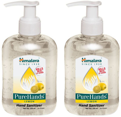 

Himalaya PUREHANDS LEMON Hand Sanitizer 250 ml Pack of 2(250 ml, Pump Dispenser, Pack of 2)