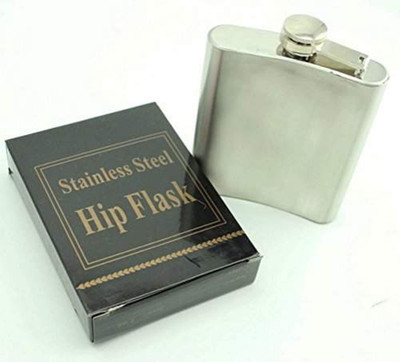 

Skywalk Embossed Design 8oz Stainless Steel Hip Flask(230 ml)