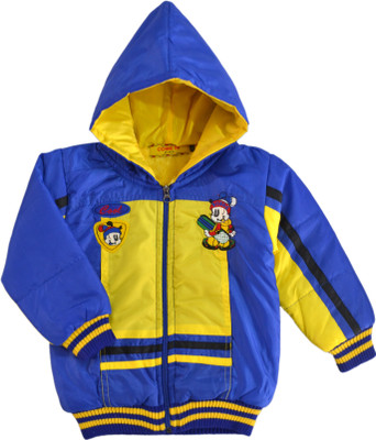 

Come In Kids Full Sleeve Solid Baby Boys Jacket, Blue
