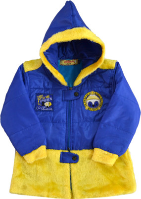 

Come In Kids Full Sleeve Solid Baby Girls Jacket, Blue