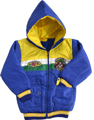 

Come In Kids Full Sleeve Solid Baby Boys Jacket, Blue
