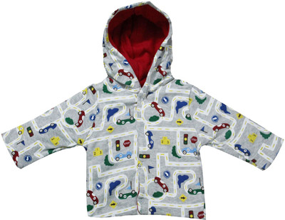 

Krivi kids Full Sleeve Printed Baby Boys & Baby Girls Jacket, Grey