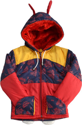 

Come In Kids Full Sleeve Printed Baby Boys Jacket, Red