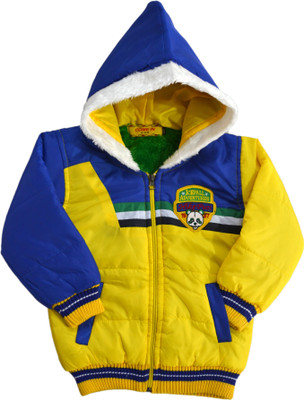 

Come In Kids Full Sleeve Solid Baby Boys Jacket, Gold
