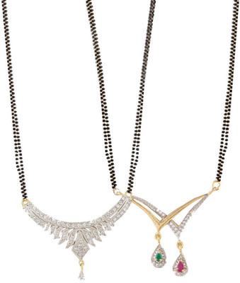 ZENEME Alloy Gold-plated Multicolor Jewellery Set(Pack of 1)