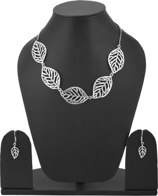 Aradhya Metal Jewel Set(Silver)