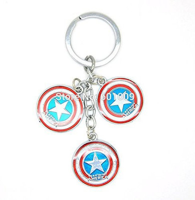 

Skywalk Super Hero The Avengers Captain America Tri Metal Keychain Key Chain