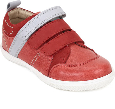 

Beanz Boys Velcro Casual Boots(Beige, Mid red/ beige
