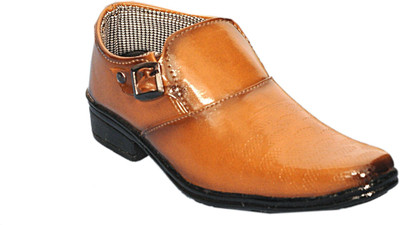 

Leon Boys Slip on Formal Boots(Brown