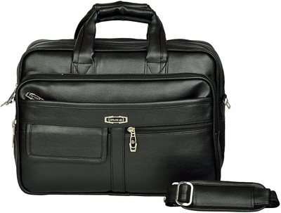 ZIPLINE 15.6 inch Expandable Laptop Messenger Bag(Black)