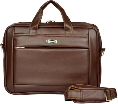 

ZIPLINE 15.6 inch Laptop Messenger Bag(Brown)