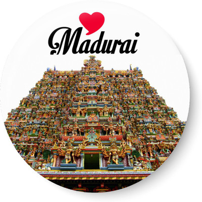 

Peacockride Love Madurai Fridge Magnet Pack of 1(Multicolor)