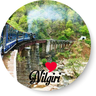 

Peacockride Love Nilgiri Fridge Magnet Pack of 1(Multicolor)