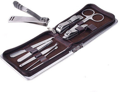 

Gauba Traders Premium Manicure Kit 9 in 1 with Leatherette Case(500 g, Set of 9)