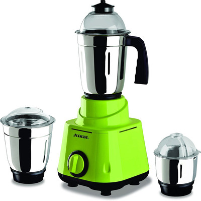 Jusal Pro Opti Blend 500 500 W Juicer Mixer Grinder(Green, 3 Jars)