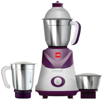 

Cello Swift 500 W Mixer Grinder(Violet, 3 Jars)