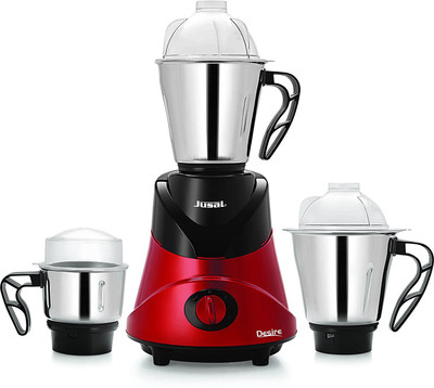 Jusal Pro Desire 800 800 W Juicer Mixer Grinder(Red, 3 Jars)