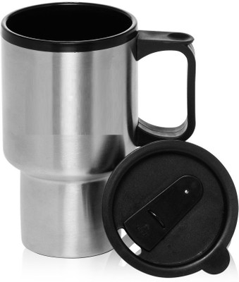 

VibeX ™ Lovers Stainless Steel Thermo Travel Stainless Steel Mug(380 ml, Pack of 107), Silver