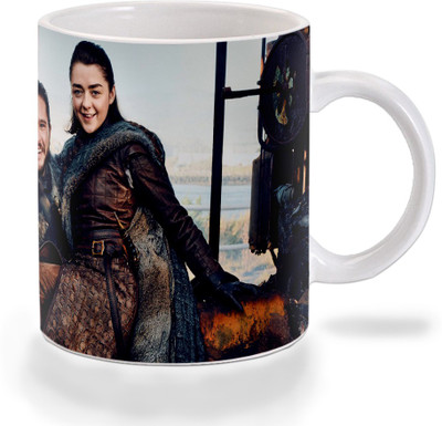 

Mooch Wale Game Of Thrones Starks Unite Ceramic Mug(325 ml), Multicolor
