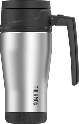 

VibeX ™ Thermos ELEMENT5 16 Ounce Vacuum Insulated Stainless Steel Travel Stainless Steel Mug(500 ml, Pack of 75), Black;silver