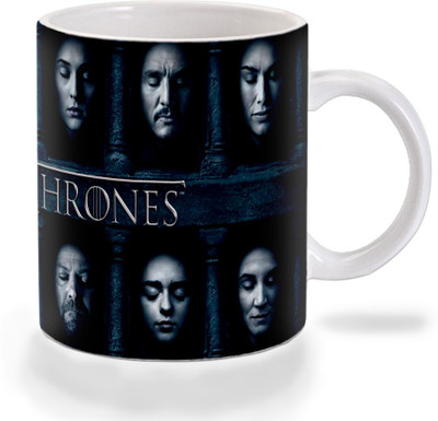 

Mooch Wale Game Of Thrones Faces Ceramic Mug(325 ml), Multicolor