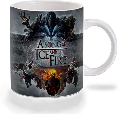 Mooch Wale Game Of Thrones A Song Of Ice And Fire Ceramic Mug(325 ml) available at flipkart for Rs.299