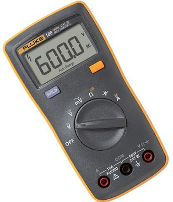 

Fluke 106 Digital Multimeter 600mV to 600V + calibration certificate + 12 months warranty Digital Multimeter(Yellow 6000 Counts)