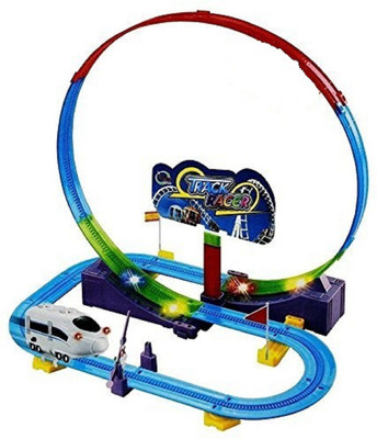 

Taaza Garam Imported Kids 32 PCS Musical Track Racer Train Set Toy(Multicolor)