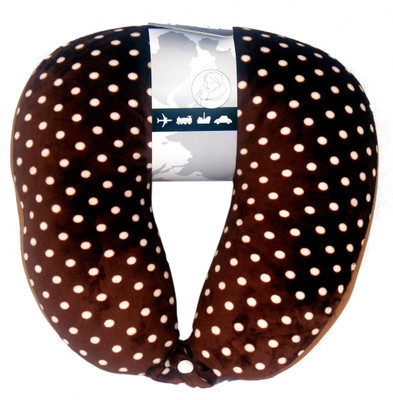 

traveller choice Neck pillow dotted brown Neck Pillow(dotted brown)