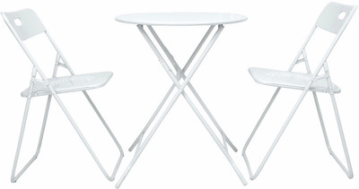 

HÄUSER WHITE Metal Table & Chair Set(Finish Color - WHITE)