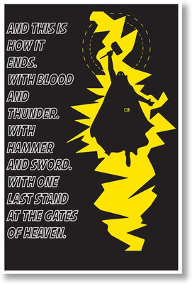 SUPERHERO WITH hammer Paper Print(18 inch X 12 inch, Rolled) available at flipkart for Rs.149