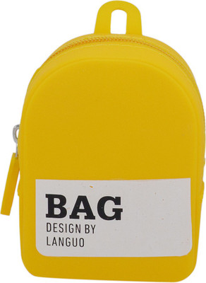 

Saamarth Impex Yellow Color Backpack Style Mini Silicone Cute Girl Coin Purse Zipper Closure Pouch(Yellow)