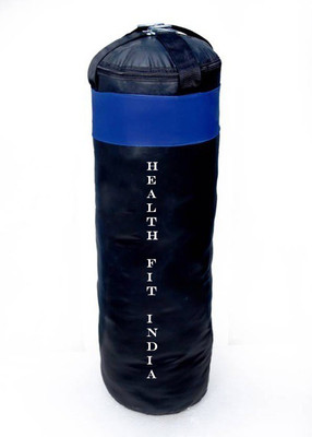 

HEALTH FIT INDIA 4 Feet Long, Synthetic Leather Material, Unfilled, Black & Blue Color with Strap Hanging Bag(4, 48 kg)