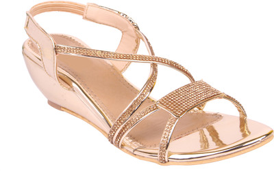 

DICY Women Gold Wedges