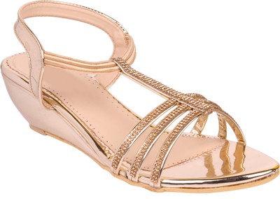 

DICY Women Gold Wedges