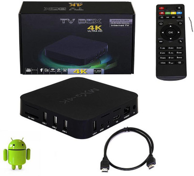 

VibeX ™ MXQ TV Box Android 6.0 HD18 PRO 4K S905X Quard-core 1G+8G Wi-Fi Embedded Media Streaming Device(Black)