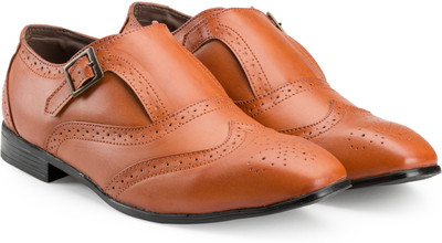 

Escaro Formal Monk Strap For Men(Tan