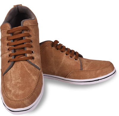 

ROAD STAG Men's Leather Sneakers For Men(Brown