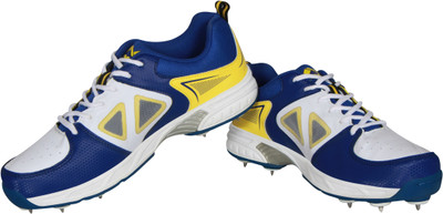 

Nivia Lords Cricket Shoes For Men(Multicolor, White::yellow::blue