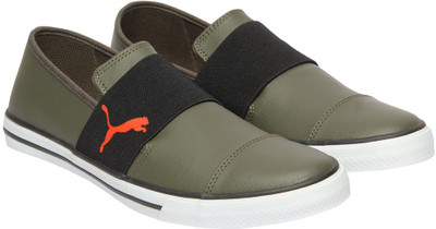

Puma Alpha Slip on Slip On Sneakers For Men(Olive, Black