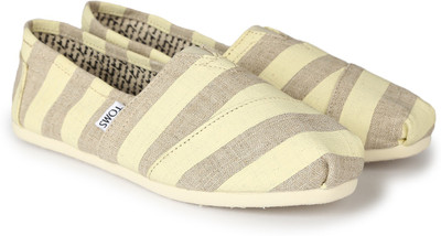 

TOMS STRIPE CLASSIC CANVAS Casuals For Men(Yellow, Brown, Grey